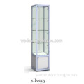 Silvery Aluminum Alloy Display Cabinet Showcase